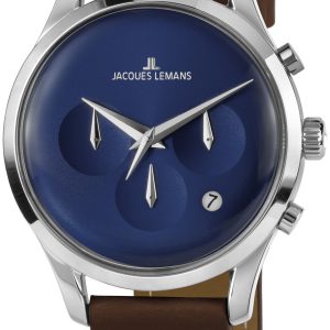 Jacques Lemans 1-2067C Retro Classic Blå/Läder Ø38 mm