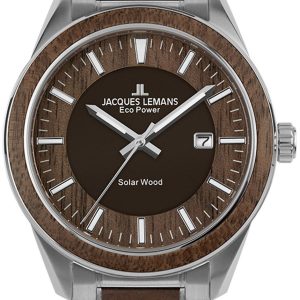 Jacques Lemans 1-2116H Eco Power Solar Brun/Stål Ø40 mm