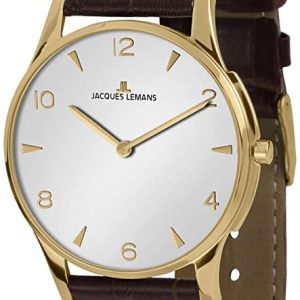 Jacques Lemans Damklocka 1-1851ZD London Vit/Läder Ø28 mm