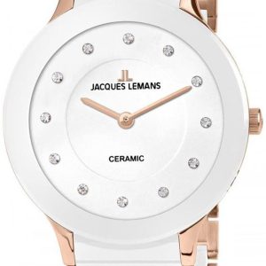 Jacques Lemans Damklocka 1-1856H Dublin Vit/Keramik Ø32 mm