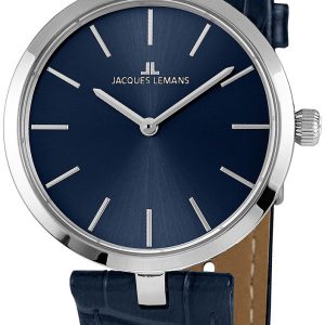 Jacques Lemans Damklocka 1-2024C Milano Blå/Läder Ø34 mm