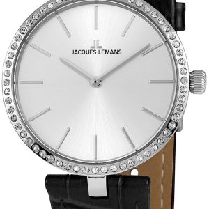 Jacques Lemans Damklocka 1-2024H Milano Silverfärgad/Läder Ø34 mm