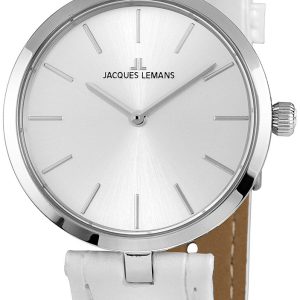 Jacques Lemans Damklocka 1-2024N Milano Silverfärgad/Läder Ø34 mm