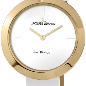 Jacques Lemans Damklocka 1-2031F La Passion Vit/Läder Ø37 mm