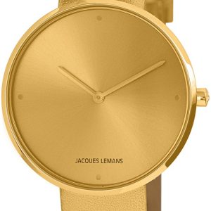 Jacques Lemans Damklocka 1-2056H Design Gulguldstonad/Läder Ø36 mm