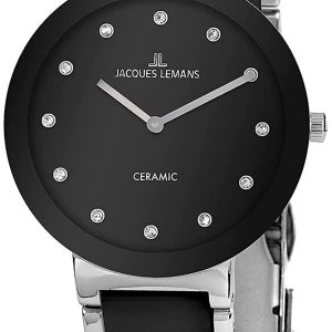 Jacques Lemans Damklocka 42-7G Monaco Svart/Keramik Ø34 mm