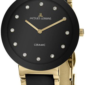 Jacques Lemans Damklocka 42-7K Monaco Svart/Keramik Ø34 mm