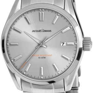 Jacques Lemans Derby Herrklocka 1-1859F Silverfärgad/Stål Ø40 mm