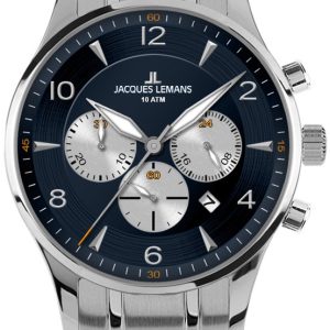 Jacques Lemans Herrklocka 1-1654K London Blå/Stål Ø40 mm