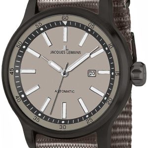 Jacques Lemans Herrklocka 1-1723F Porto Grå/Textil Ø48 mm