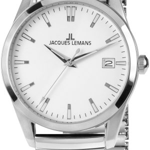 Jacques Lemans Herrklocka 1-1769L Liverpool Vit/Stål Ø39 mm