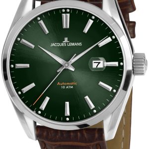 Jacques Lemans Herrklocka 1-1846.1C Derby Grön/Läder Ø42 mm