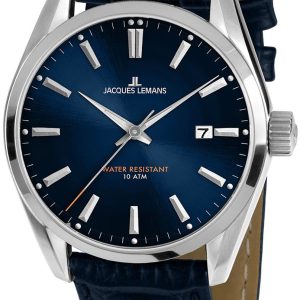 Jacques Lemans Herrklocka 1-1859C Derby Blå/Läder Ø40 mm