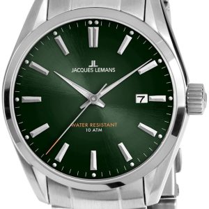 Jacques Lemans Herrklocka 1-1859H Derby Grön/Stål Ø40 mm