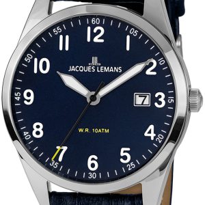 Jacques Lemans Herrklocka 1-2002C Vienna Blå/Läder Ø40 mm