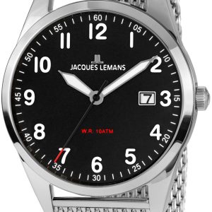 Jacques Lemans Herrklocka 1-2002H Vienna Svart/Stål Ø40 mm