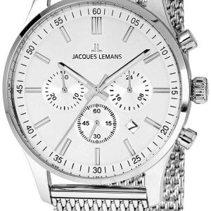 Jacques Lemans Herrklocka 1-2025G Silverfärgad/Stål Ø42 mm