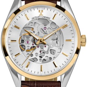 Jacques Lemans Herrklocka 1-2087D Derby Silverfärgad/Läder Ø40 mm