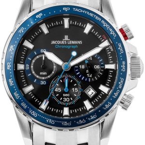 Jacques Lemans Herrklocka 1-2099E Liverpool Svart/Stål Ø42 mm