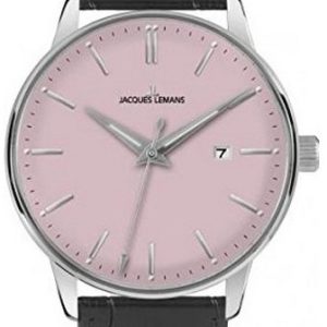 Jacques Lemans Herrklocka 1-213F Rosa/Läder Ø42 mm