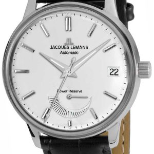 Jacques Lemans Herrklocka N-222A Retro Classic Vit/Läder Ø44 mm