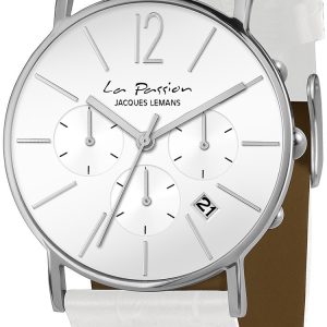 Jacques Lemans LP-123J La Passion Vit/Läder Ø40 mm