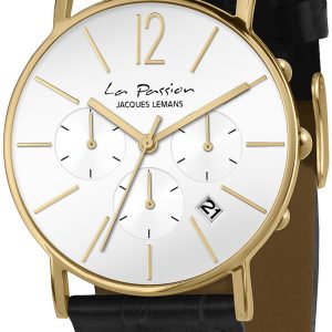 Jacques Lemans LP-123O La Passion Vit/Läder Ø40 mm