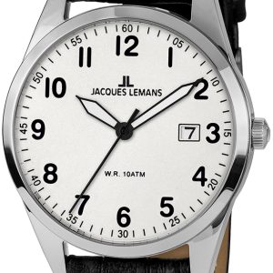 Jacques Lemans Vienna Herrklocka 1-2002B Vit/Läder Ø40 mm