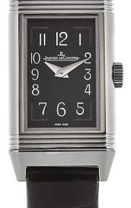 Jaeger LeCoultre Damklocka 3258470 Reverso Svart/Läder