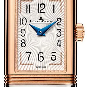 Jaeger LeCoultre Damklocka 3264520 Reverso Silverfärgad/Läder