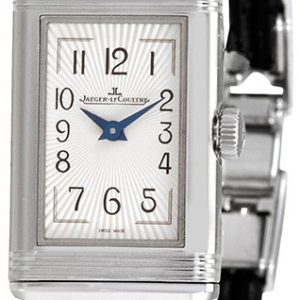 Jaeger LeCoultre Damklocka 3268520 Reverso Silverfärgad/Läder