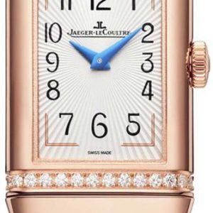 Jaeger LeCoultre Damklocka 3342520 Reverso Silverfärgad/Läder