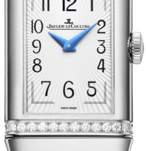 Jaeger LeCoultre Damklocka 3348420 Reverso Silverfärgad/Läder