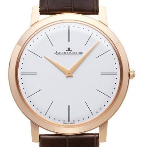 Jaeger LeCoultre Herrklocka 1292520 Master Ultra Thin Vit/Läder Ø39