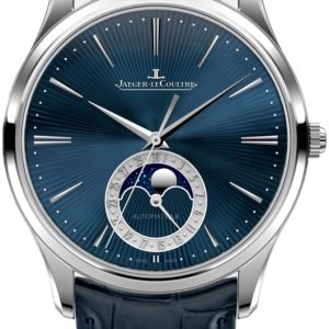 Jaeger LeCoultre Herrklocka 136350 Master Ultra Thin Blå/Läder Ø39