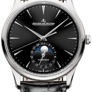 Jaeger LeCoultre Herrklocka 1368471 Master Ultra Thin Svart/Läder