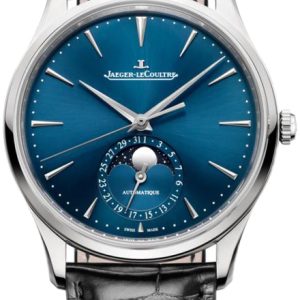 Jaeger LeCoultre Herrklocka 1368480 Master Ultra Thin Blå/Läder