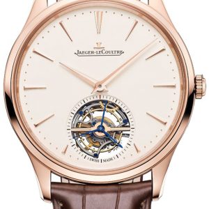 Jaeger LeCoultre Herrklocka 1682410 Master Ultra Thin Beige/Läder