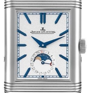 Jaeger LeCoultre Herrklocka 3958420 Reverso Silverfärgad/Läder