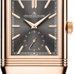 Jaeger LeCoultre Herrklocka 396245J Reverso Tribute Grå/Läder