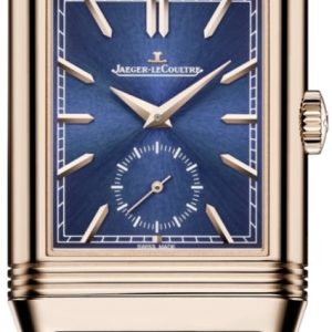 Jaeger LeCoultre Herrklocka 398258J Reverso Blå/Läder