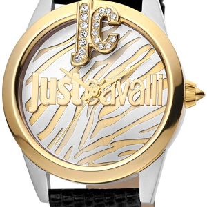 Just Cavalli 99999 Damklocka JC1L099L0045 Flerfärgad/Läder Ø32 mm