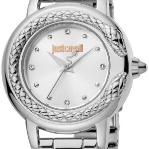 Just Cavalli 99999 Damklocka JC1L151M0045 Silverfärgad/Stål Ø32 mm