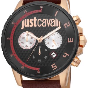 Just Cavalli 99999 Herrklocka JC1G063L0245 Svart/Läder Ø44 mm