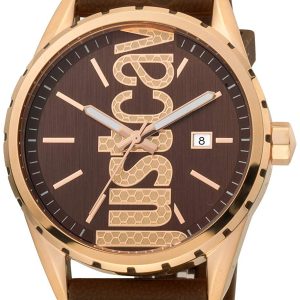 Just Cavalli 99999 Herrklocka JC1G082P0045 Brun/Gummi Ø42 mm