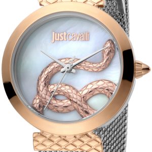 Just Cavalli Damklocka JC1L091M0095 Vit/Stål Ø32 mm