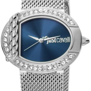 Just Cavalli Damklocka JC1L110M0075 Blå/Stål Ø33 mm