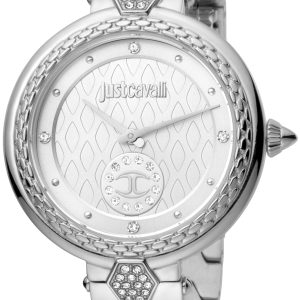 Just Cavalli Damklocka JC1L128M0055 Silverfärgad/Stål Ø34 mm