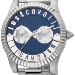 Just Cavalli Damklocka JC1L142M0065 Blå/Stål Ø36 mm