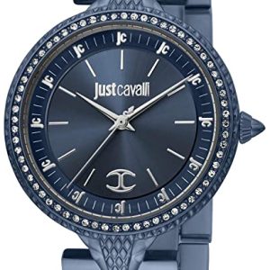 Just Cavalli Damklocka JC1L169M0055 Blå/Stål Ø36 mm